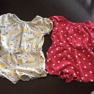 2 girls rompers